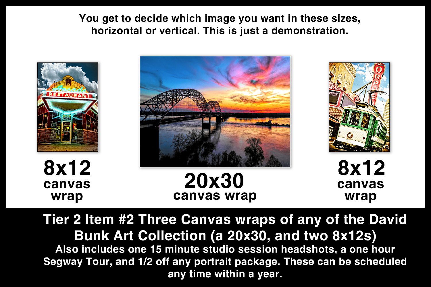 Canvas Prints 20x30 and two 8x12s | Tier_2_item_2_Canvas_Prints.jpg