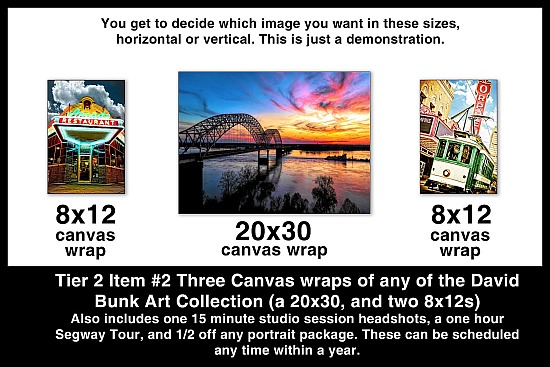 Canvas Prints 20x30 and two 8x12s