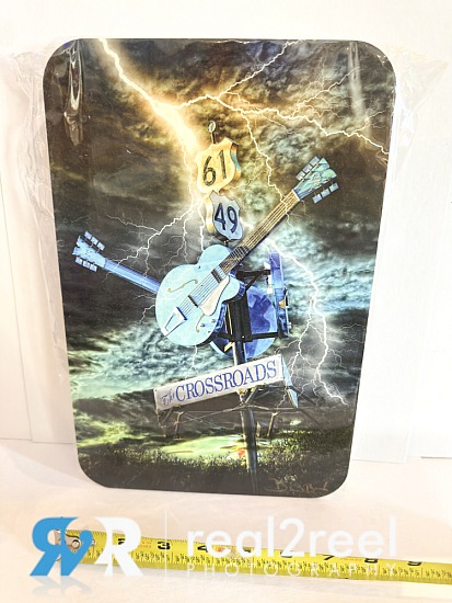 8x12 Metal Print "The Cross Roads Lightning Edition"